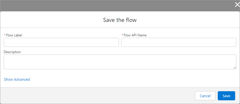 Save the flow screen for Sign Wizard.