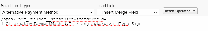 Insert Merge Field