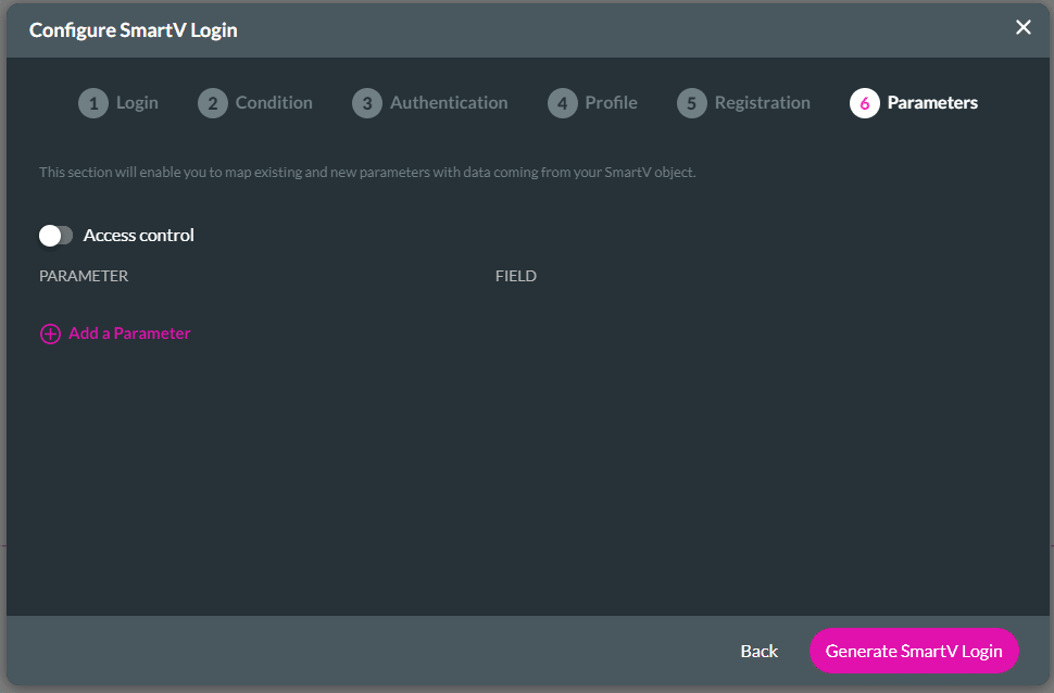 Access control toggle switch