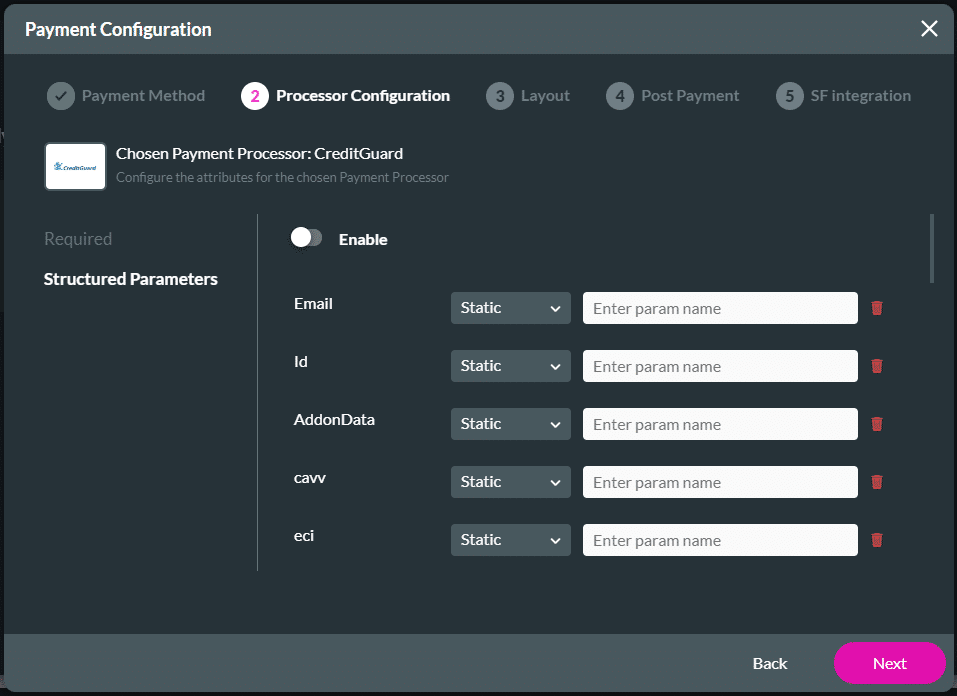 Structured Parameters