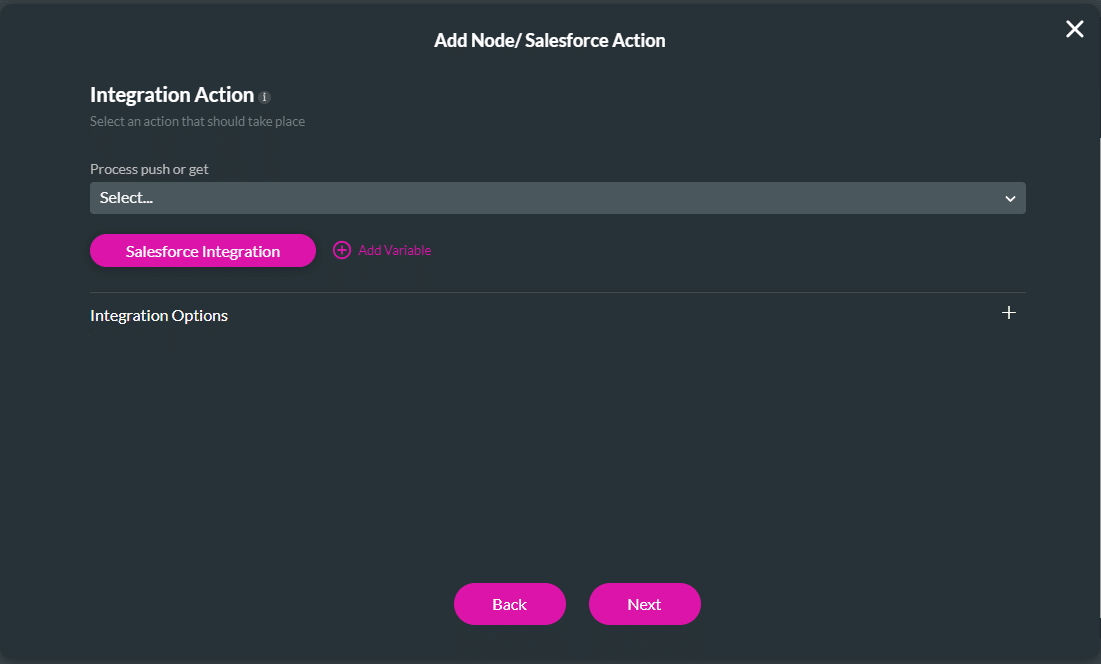 Salesforce Integration button