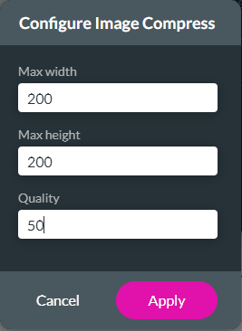Configure Image Compress