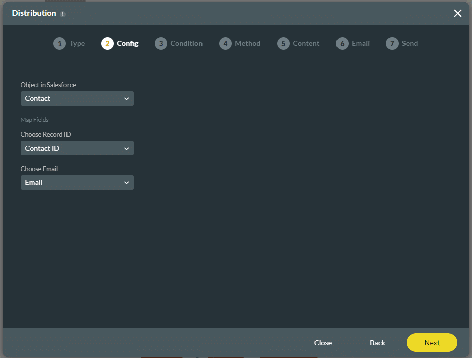 Object in Salesforce drop-down list