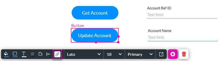 On Click Action icon