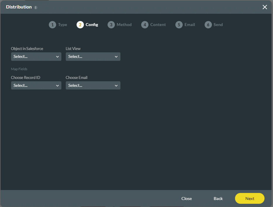 Distribution - Config
