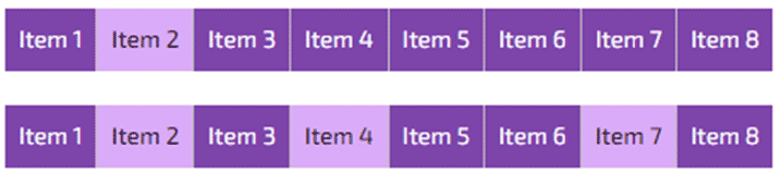 Example of multiple selected options (bottom)