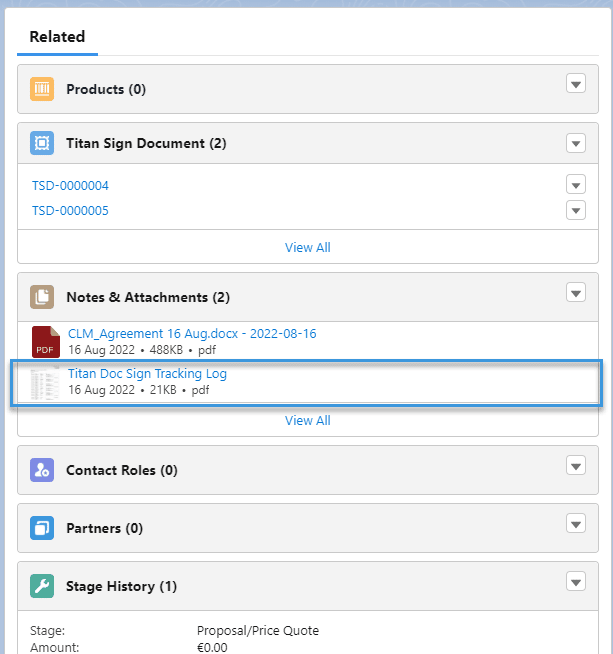 Titan Doc Sign Tracking Log link