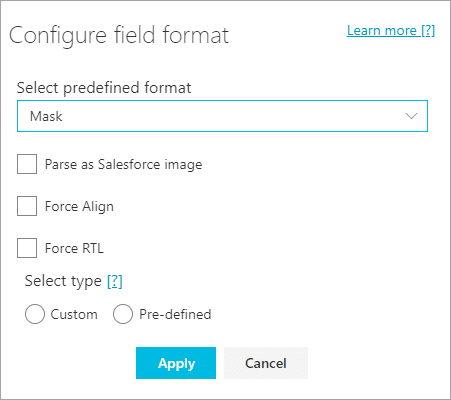 Configure field format for Salesforce Doc Gen