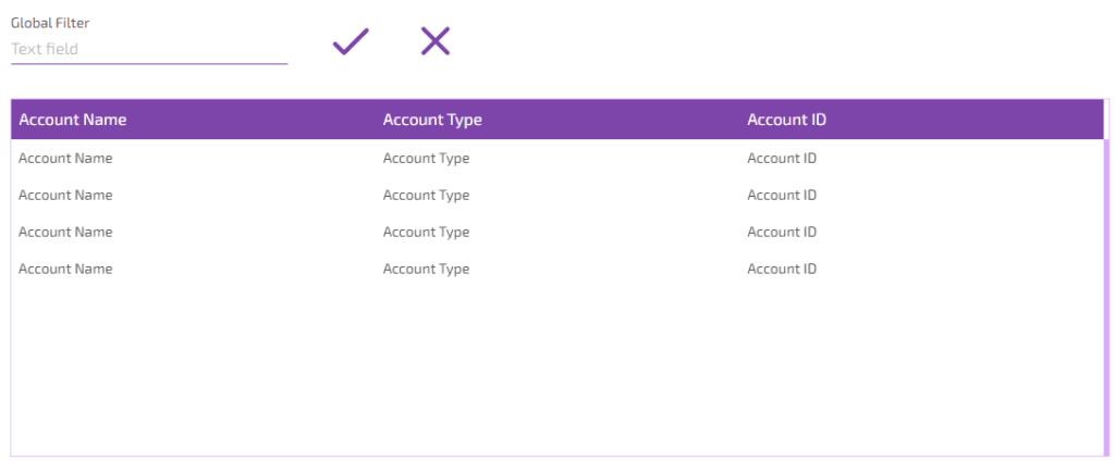 Example with input element outside power table