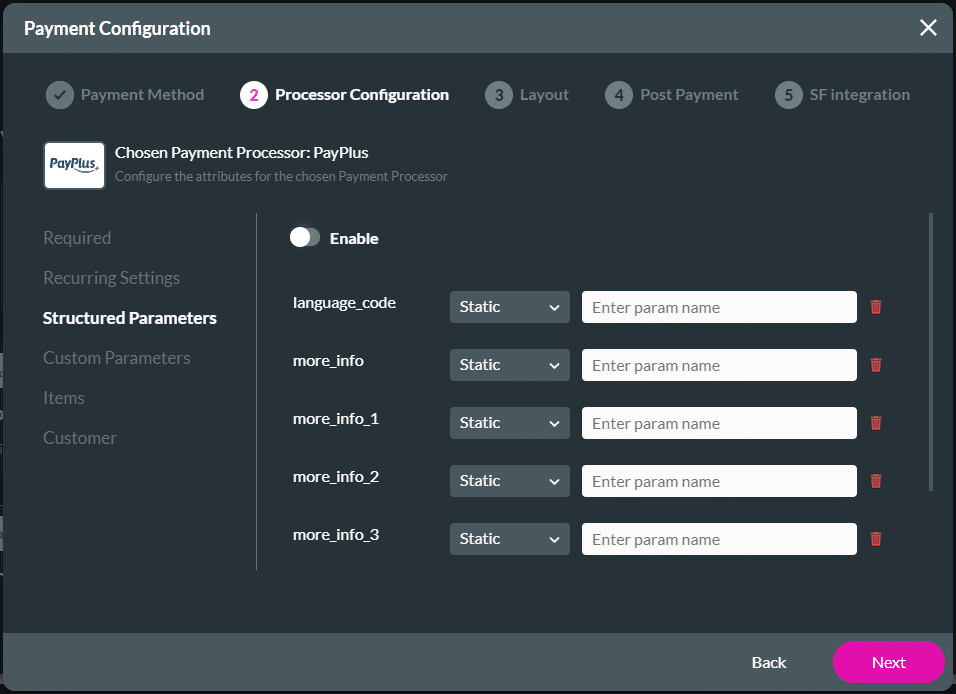 Structured Parameters