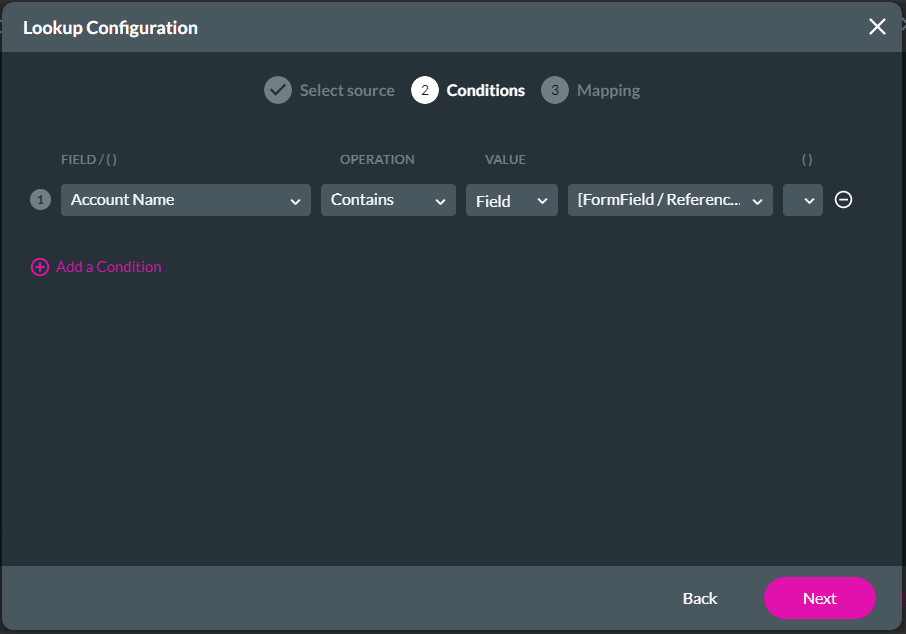 Lookup Configuration