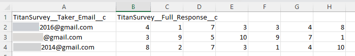 Example answers - Excel