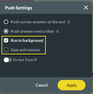 Push Settings