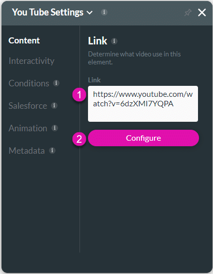 Content Settings Screen