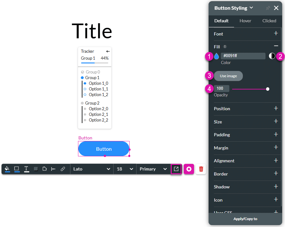 Fill Styling Options