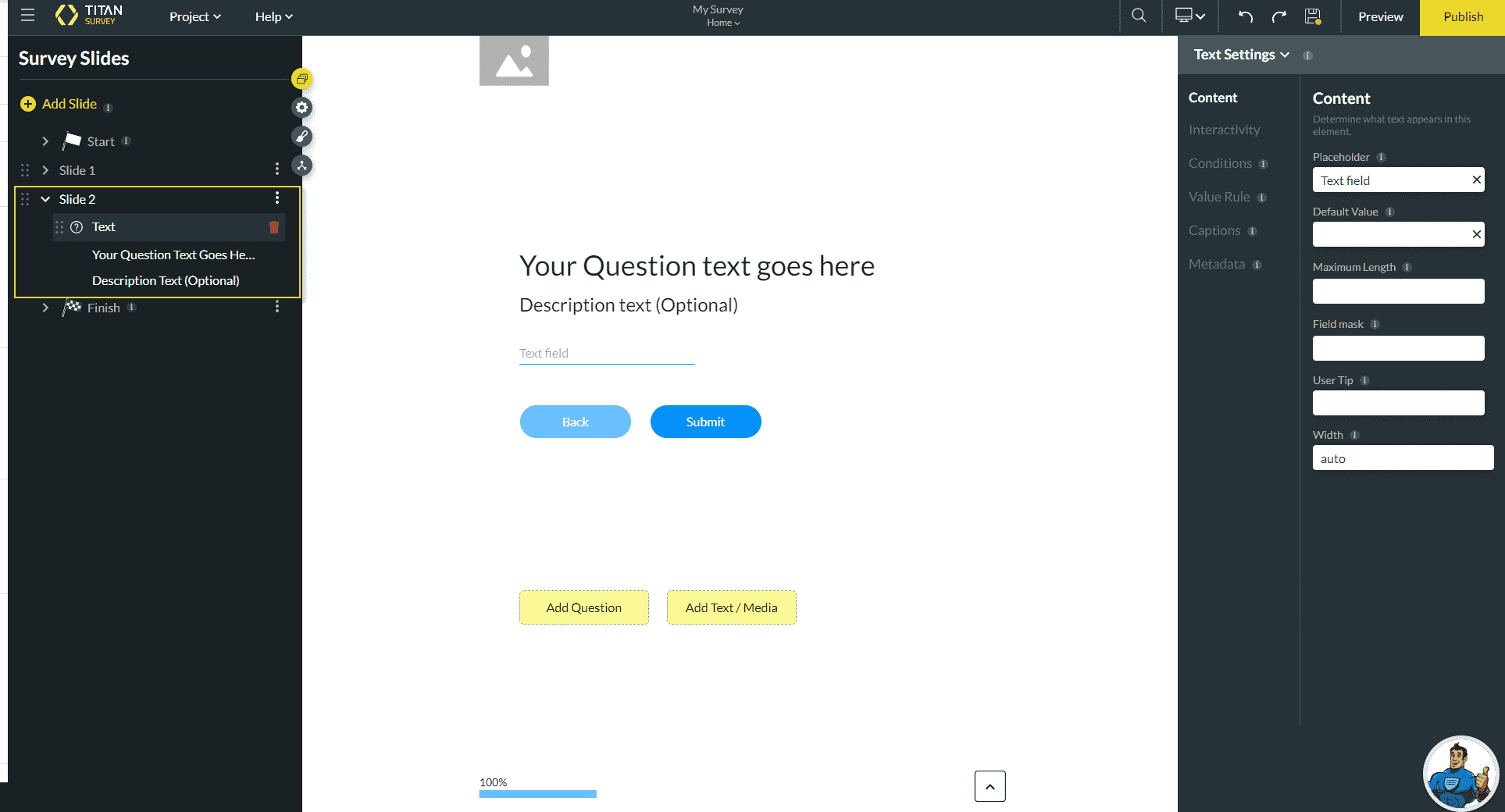 New Slide for your Salesforce survey.