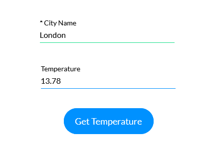 Screenshot of the successful flow