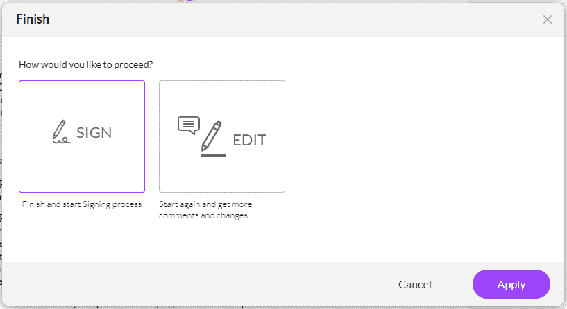 Finish screen - no collaborator rounds