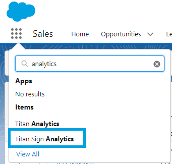 Search for "analytics"