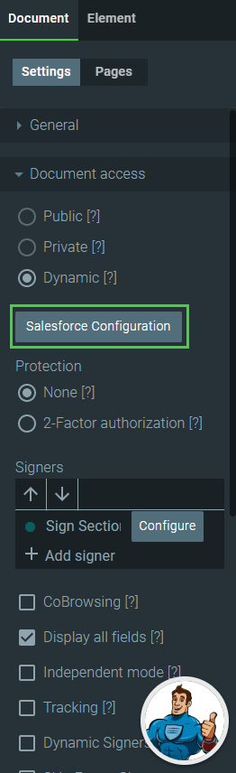 Salesforce Configuration button