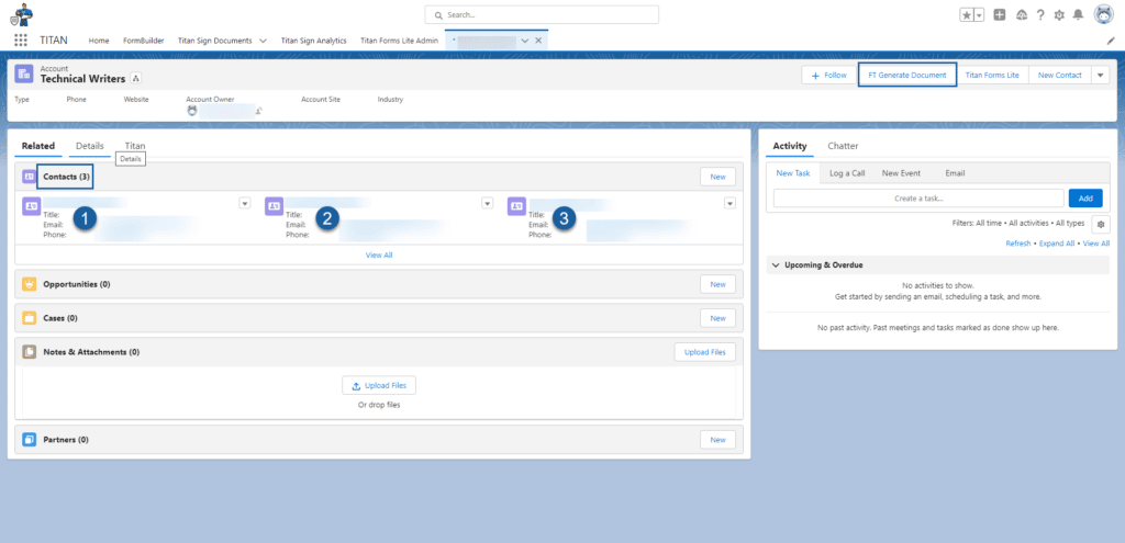 FT Generate Document button