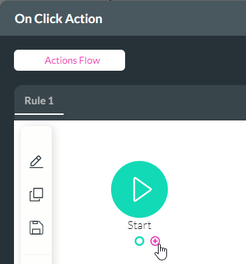 Action Flow screen