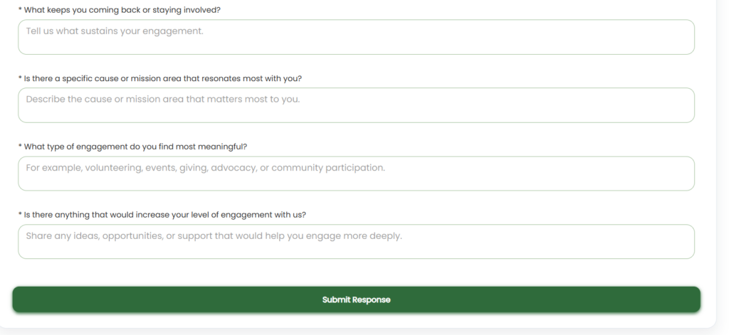 Three Titan survey forms feeding into a single Salesforce Survey Response object