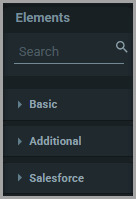Titan Sign builder showing the available field categories